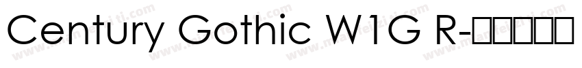 Century Gothic W1G R字体转换